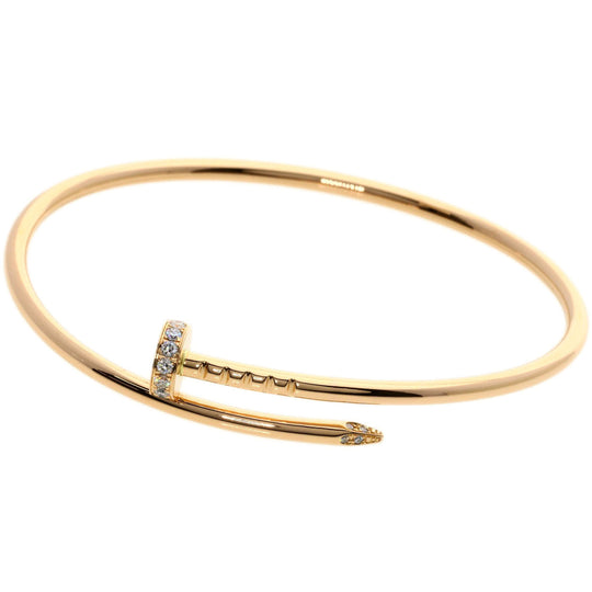 CARTIER bracelet 18K Pink Gold gold Juste un Clou Diamond Small #16 Manufacturer Complete
