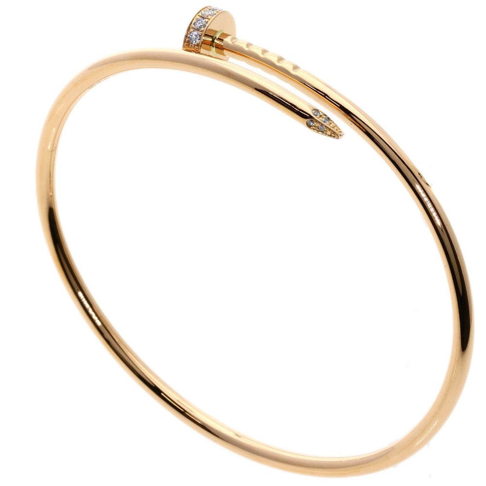 CARTIER bracelet 18K Pink Gold gold Juste un Clou Diamond Small #16 Manufacturer Complete