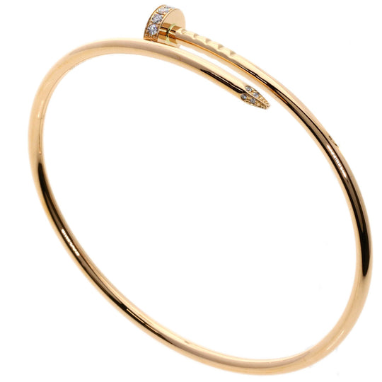 CARTIER bracelet 18K Pink Gold gold Juste un Clou Diamond Small #16 Manufacturer Complete