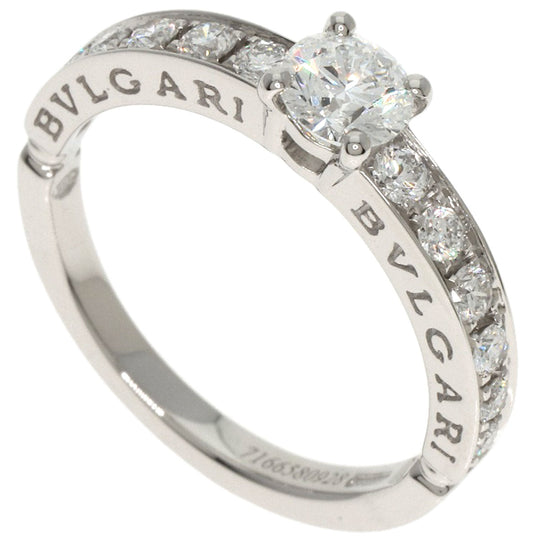 BVLGARI Ring PT950 Silver Dedicata a Venice Diamond