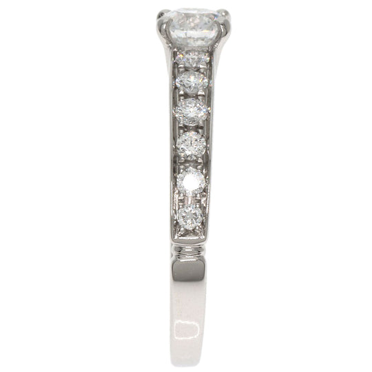 BVLGARI Ring PT950 Silver Dedicata a Venice Diamond