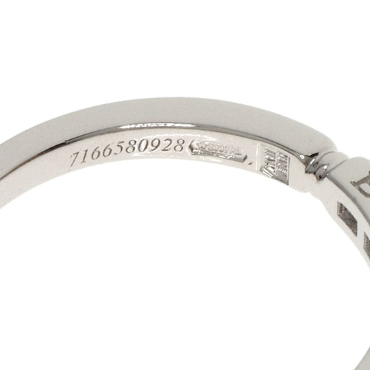 BVLGARI Ring PT950 Silver Dedicata a Venice Diamond