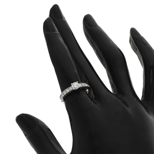 BVLGARI Ring PT950 Silver Dedicata a Venice Diamond
