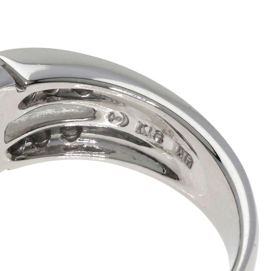 TASAKI Ring K18WG Silver diamond