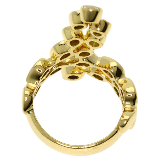 PIAGET Ring 18K Yellow Gold gold Magic Garden Diamond #54 Women Used Authentic