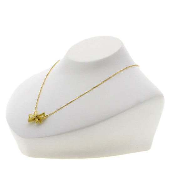 Van Cleef & Arpels Necklace 18K Yellow Gold gold Vintage Mesh Ribbon Diamond