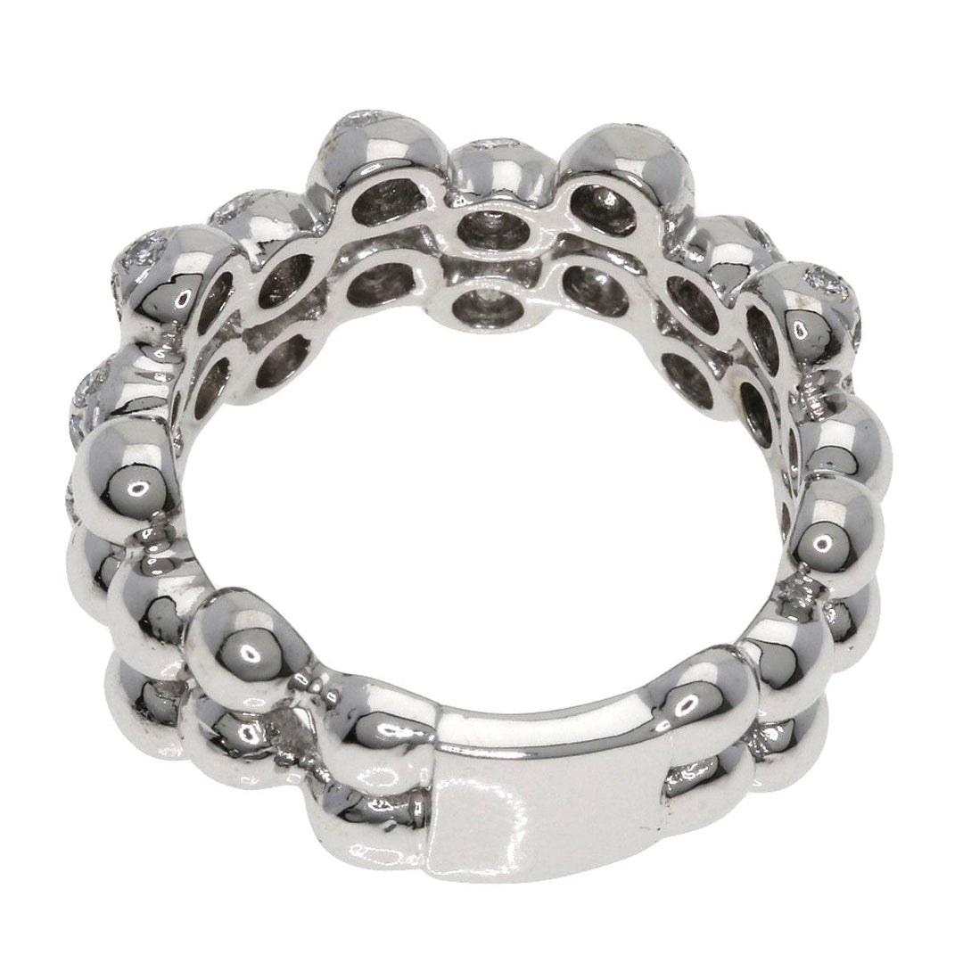 Ponte Vecchio Ring K18WG Silver diamond