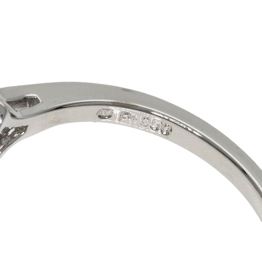 MIKIMOTO Ring PT950 Silver Akoya Pearl Diamond