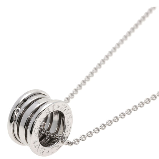 BVLGARI Necklace K18WG Silver B-zero1 B-zero1 Women Used Authentic