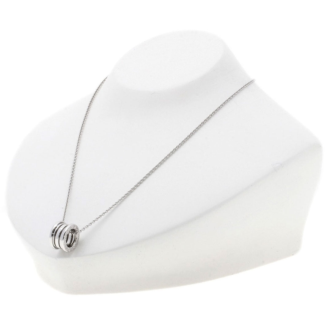 BVLGARI Necklace K18WG Silver B-zero1 B-zero1 Women Used Authentic