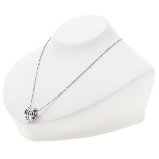 BVLGARI Necklace K18WG Silver B-zero1 B-zero1 Women Used Authentic