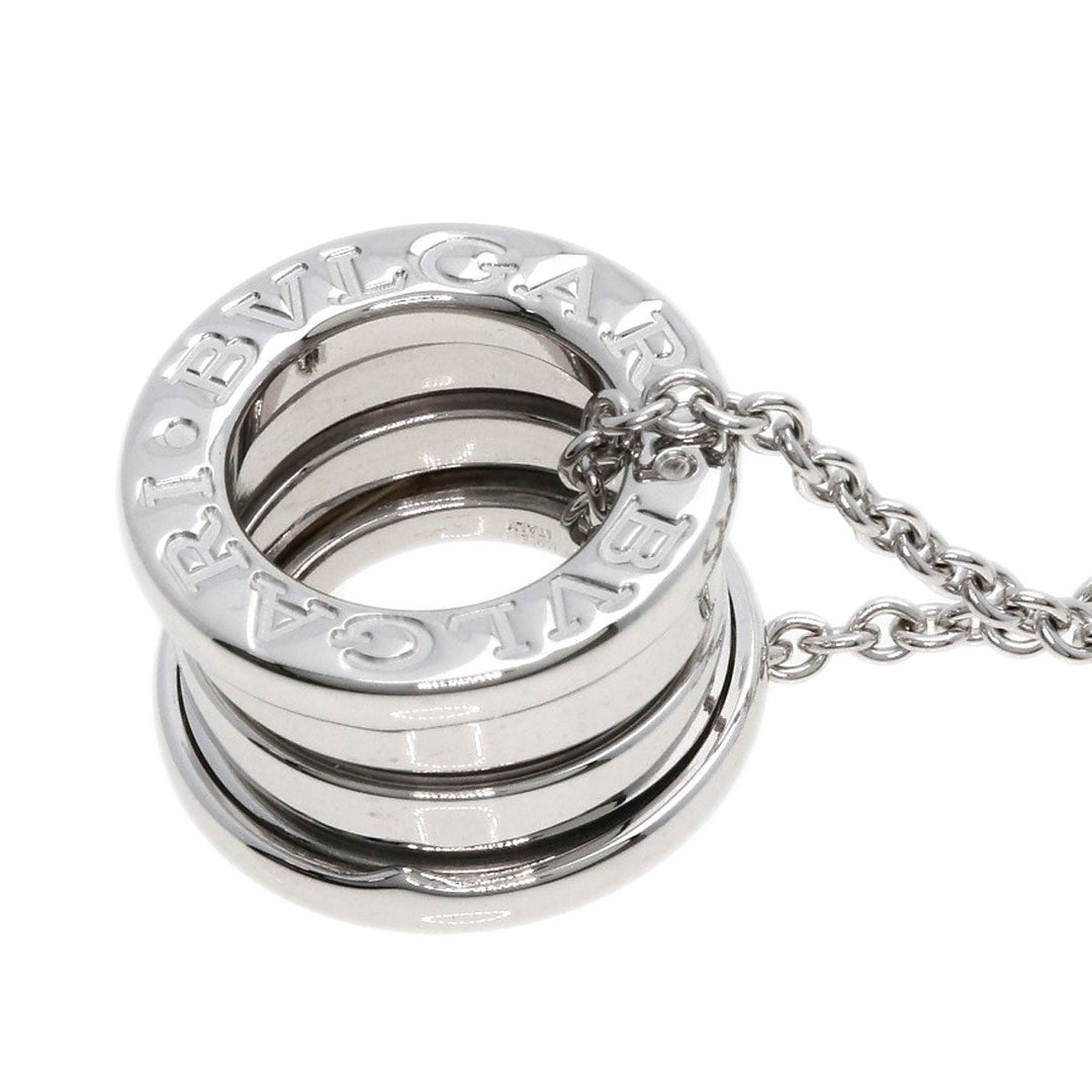 BVLGARI Necklace K18WG Silver B-zero1 B-zero1 Women Used Authentic