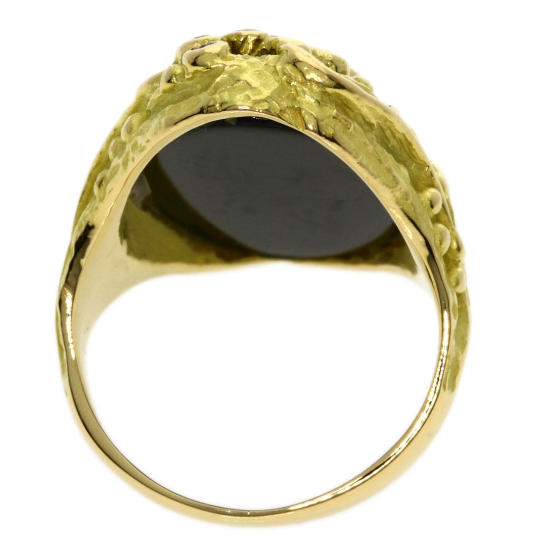 MATSUZAKI Ring 18K Yellow Gold gold Onyx Diamond