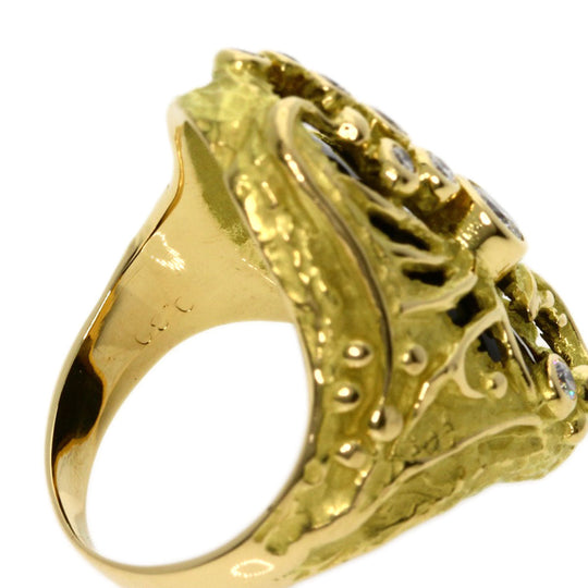 MATSUZAKI Ring 18K Yellow Gold gold Onyx Diamond