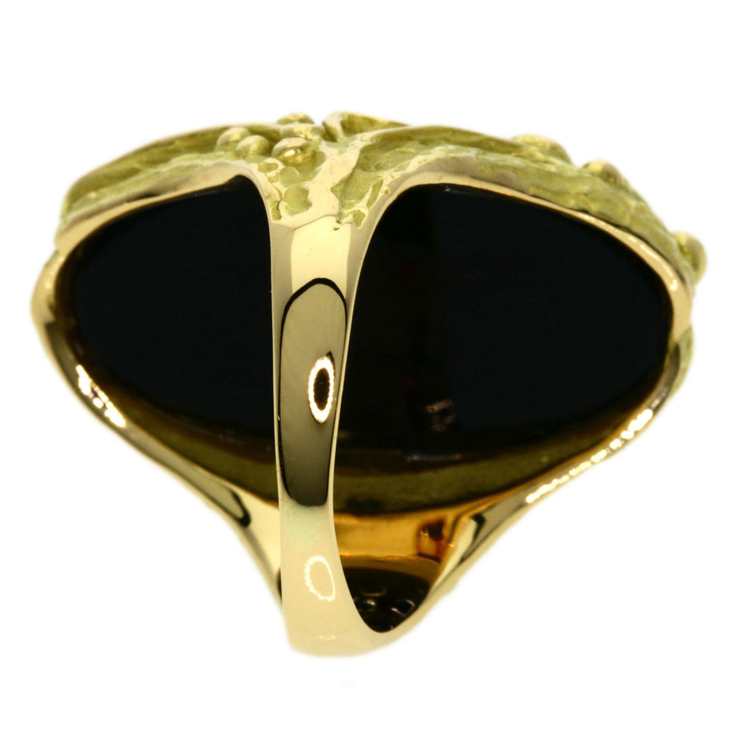 MATSUZAKI Ring 18K Yellow Gold gold Onyx Diamond