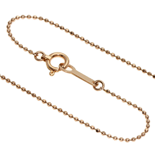 4�Ž Necklace 18K Pink Gold gold Heart motif Women Used Authentic