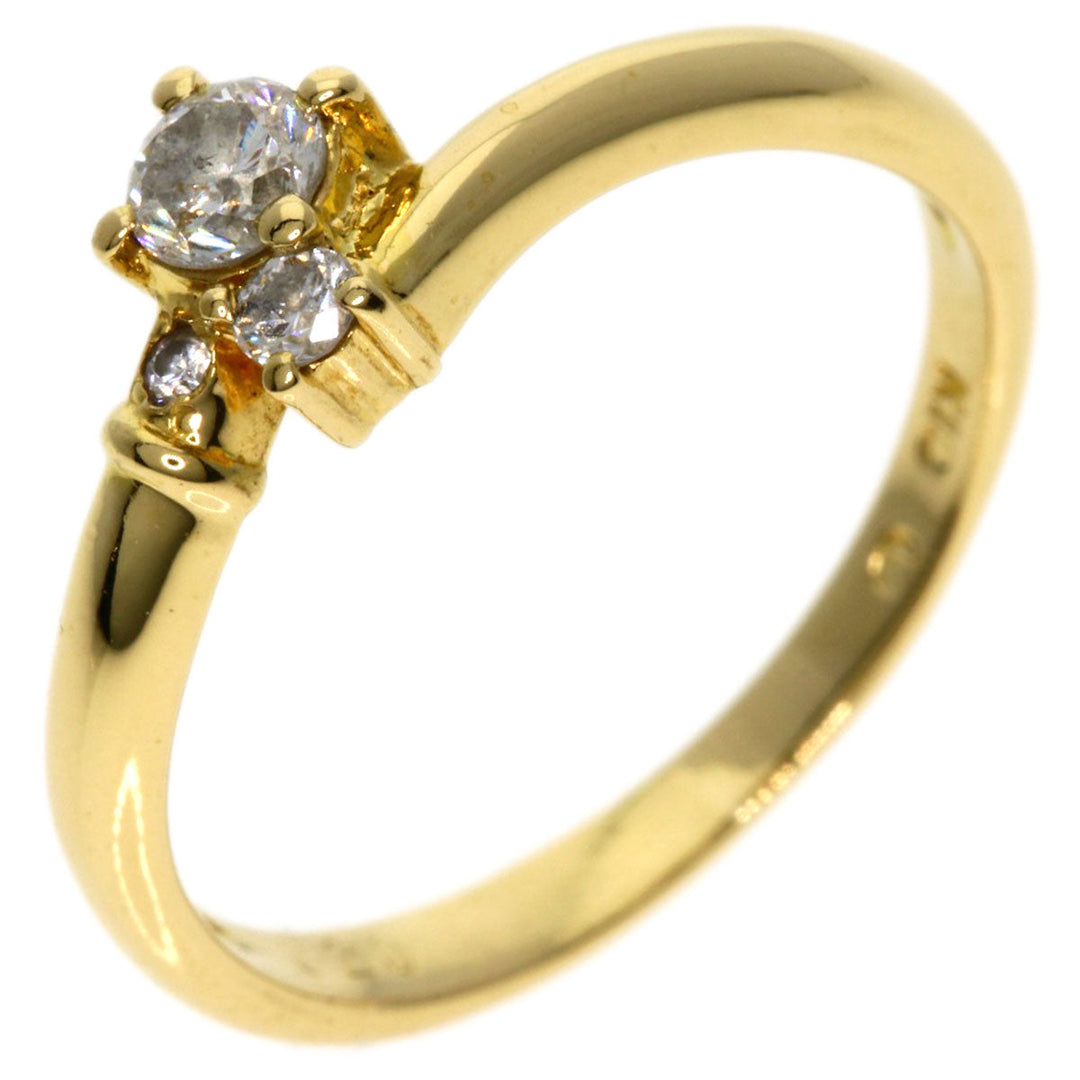 VANDOME Ring 18K Yellow Gold gold diamond Women Used Authentic