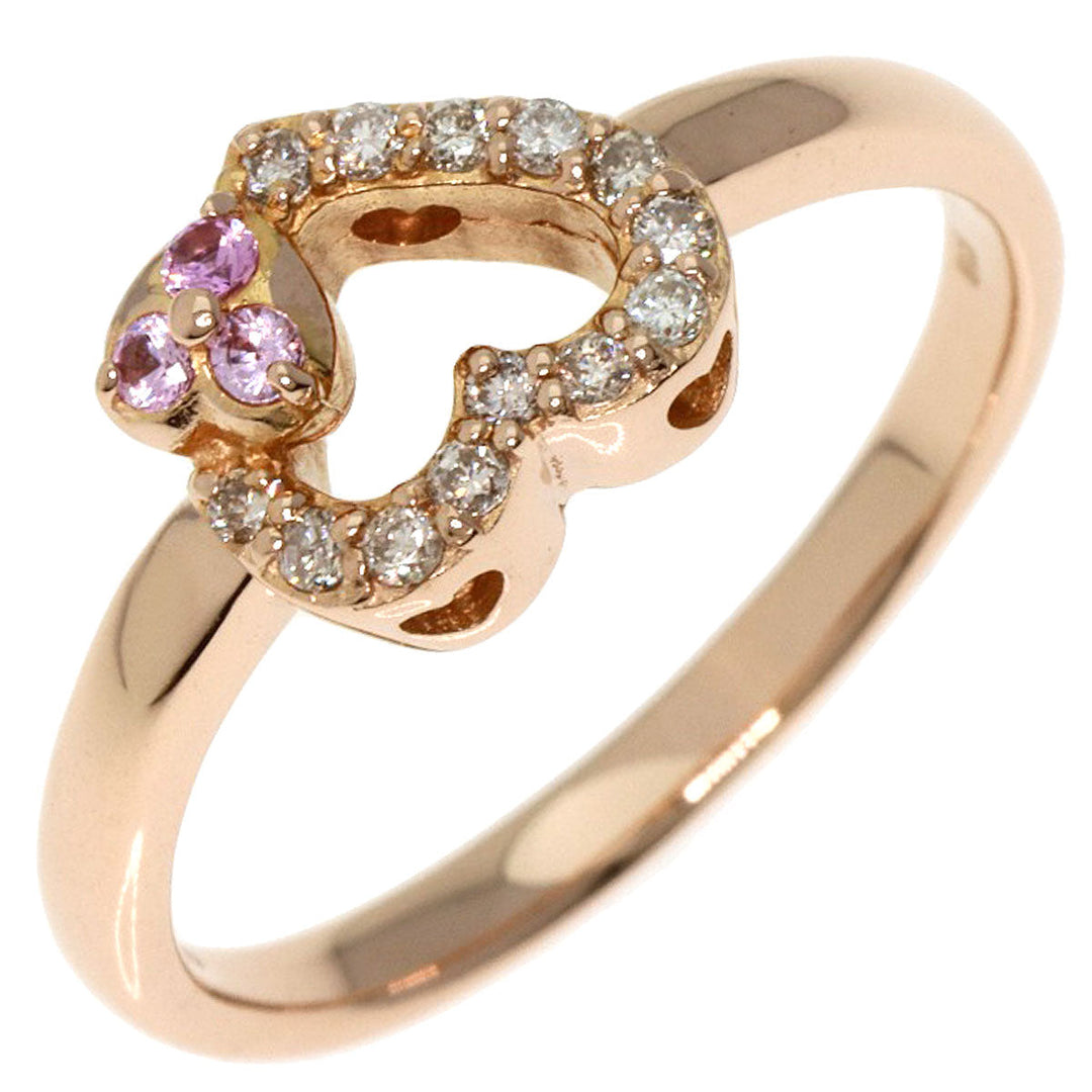 Samantha Tiara Ring 18K Pink Gold gold Heart motif diamond