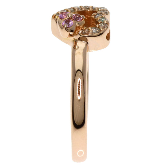 Samantha Tiara Ring 18K Pink Gold gold Heart motif diamond