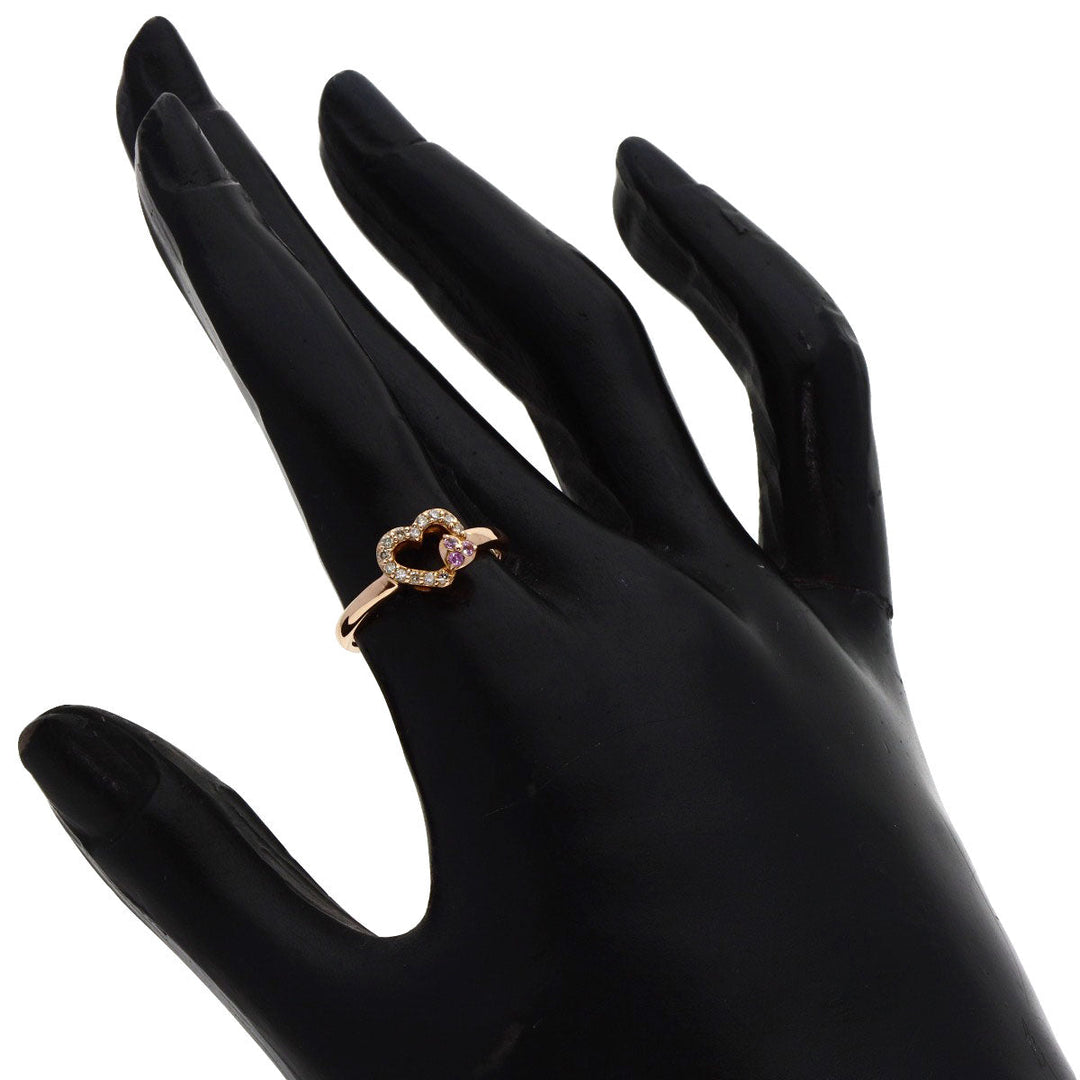 Samantha Tiara Ring 18K Pink Gold gold Heart motif diamond