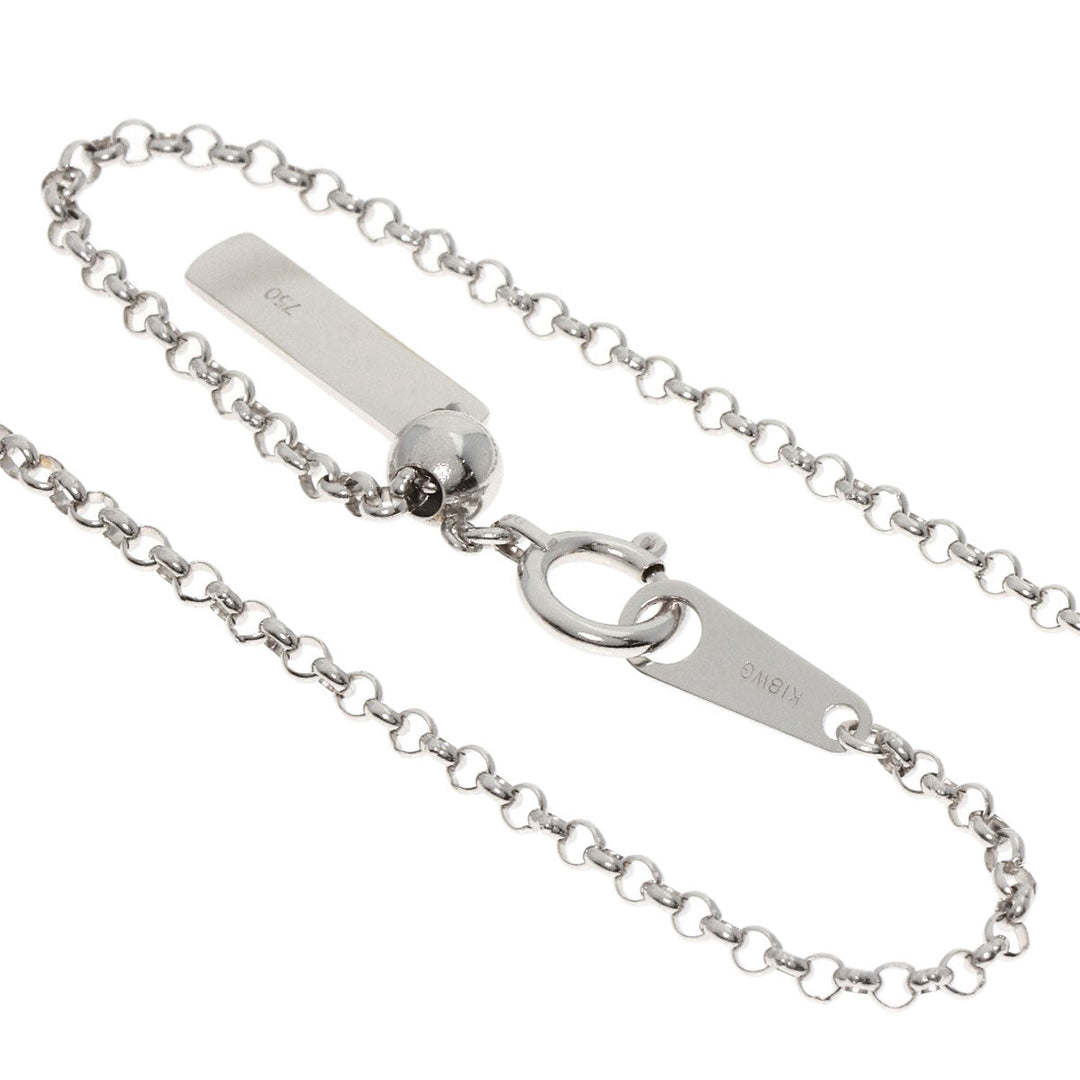 TASAKI Necklace K18WG Silver diamond