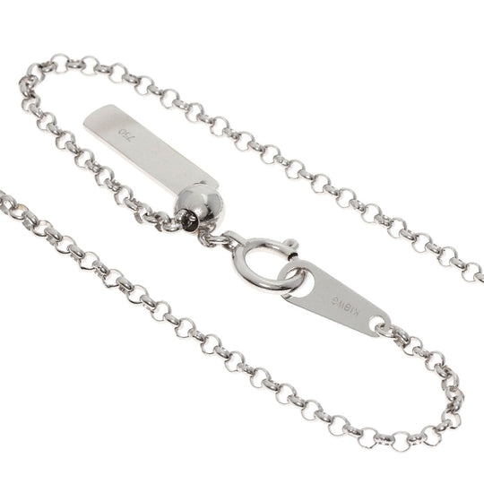 TASAKI Necklace K18WG Silver diamond