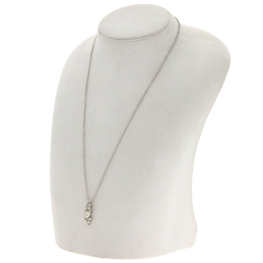 TASAKI Necklace K18WG Silver diamond