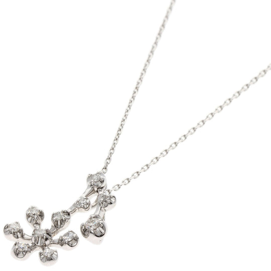 VANDOME Necklace K18WG Silver diamond Women Used Authentic