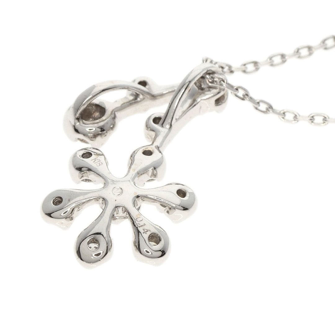 VANDOME Necklace K18WG Silver diamond Women Used Authentic