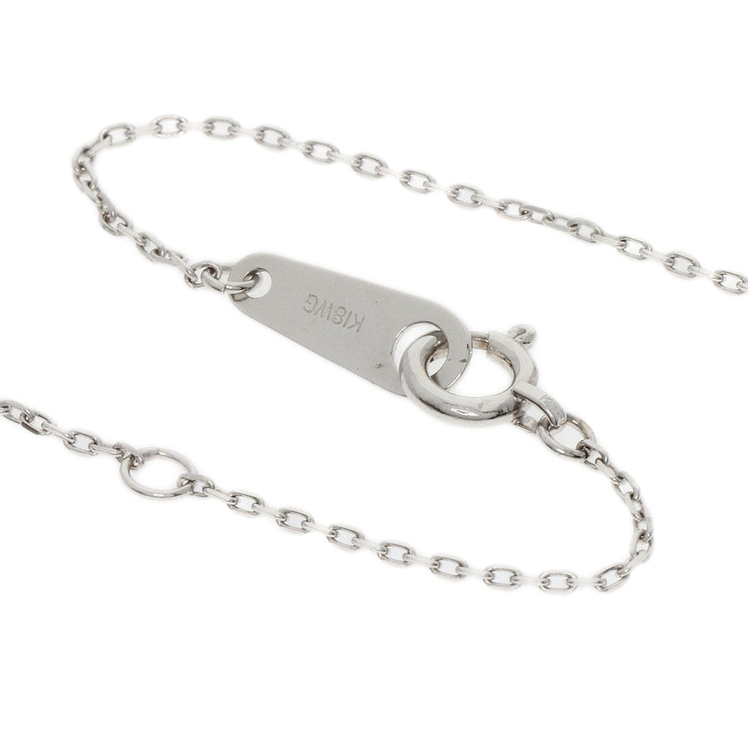 VANDOME Necklace K18WG Silver diamond Women Used Authentic