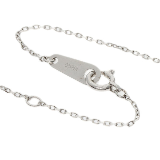 VANDOME Necklace K18WG Silver diamond Women Used Authentic