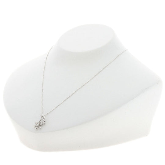 VANDOME Necklace K18WG Silver diamond Women Used Authentic