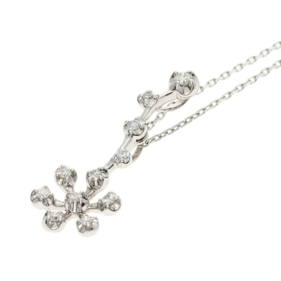 VANDOME Necklace K18WG Silver diamond Women Used Authentic