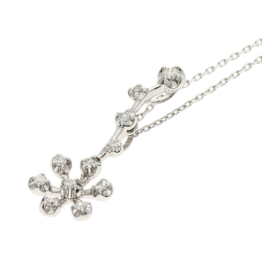 VANDOME Necklace K18WG Silver diamond Women Used Authentic