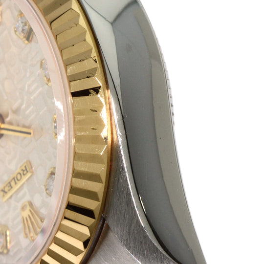ROLEX Watches Mechanical Automatic 69173G Stainless Steel gold Datejust 10P Diamond SilverCP dial