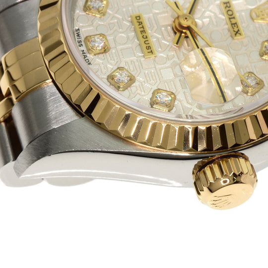 ROLEX Watches Mechanical Automatic 69173G Stainless Steel gold Datejust 10P Diamond SilverCP dial