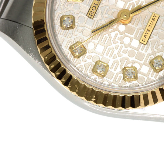 ROLEX Watches Mechanical Automatic 69173G Stainless Steel gold Datejust 10P Diamond SilverCP dial