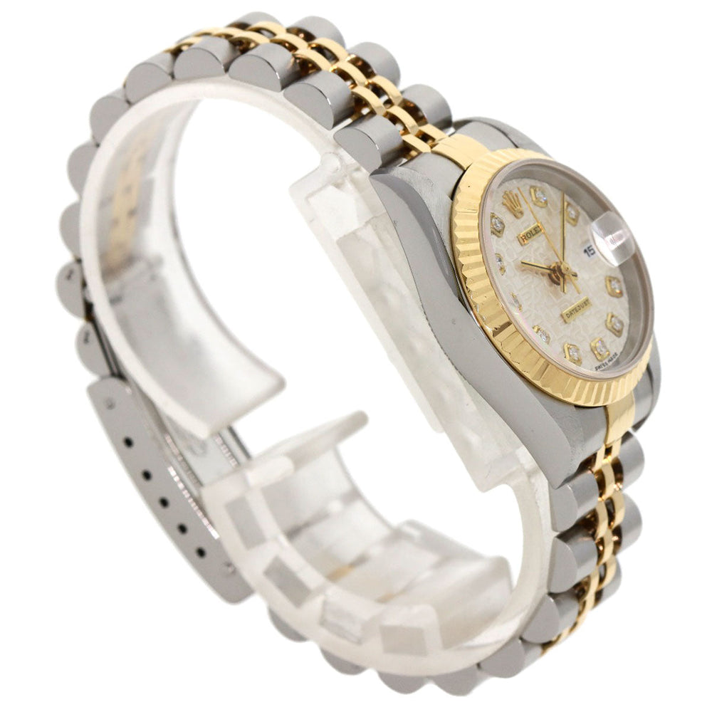 ROLEX Watches Mechanical Automatic 69173G Stainless Steel gold Datejust 10P Diamond SilverCP dial