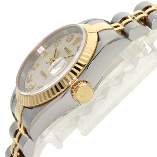 ROLEX Watches Mechanical Automatic 69173G Stainless Steel gold Datejust 10P Diamond SilverCP dial