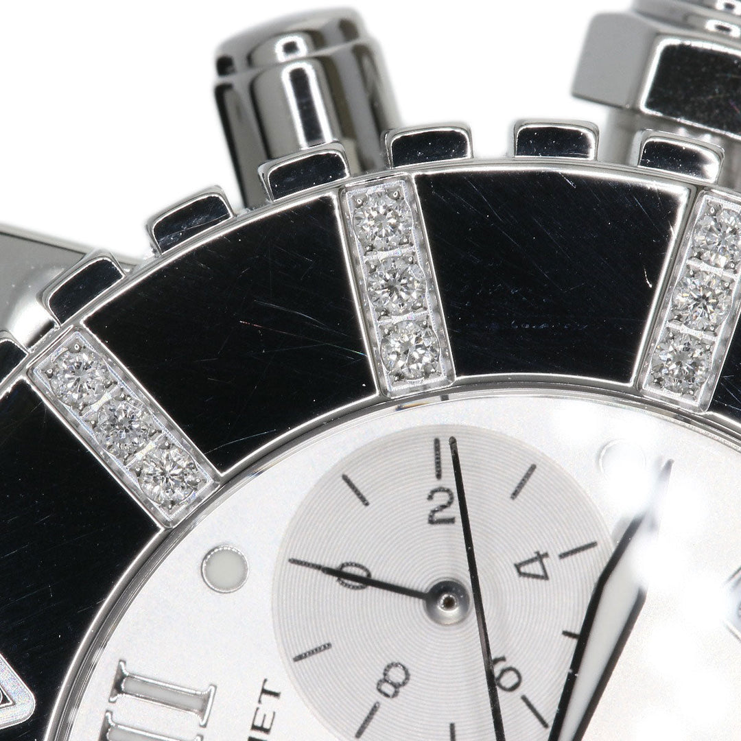 Chaumet Watches Quartz W0624D-11A Stainless Steel Silver Class One Chronograph Diamond Silver dial