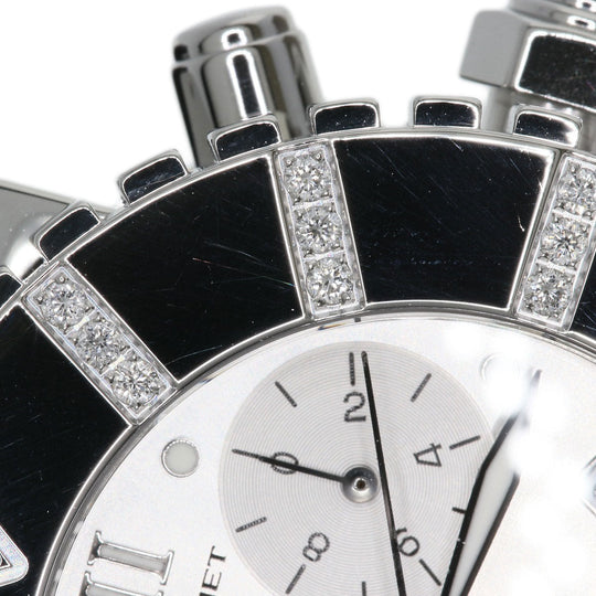 Chaumet Watches Quartz W0624D-11A Stainless Steel Silver Class One Chronograph Diamond Silver dial