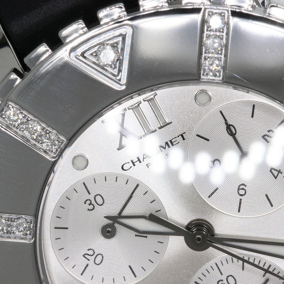 Chaumet Watches Quartz W0624D-11A Stainless Steel Silver Class One Chronograph Diamond Silver dial