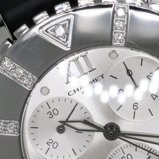 Chaumet Watches Quartz W0624D-11A Stainless Steel Silver Class One Chronograph Diamond Silver dial