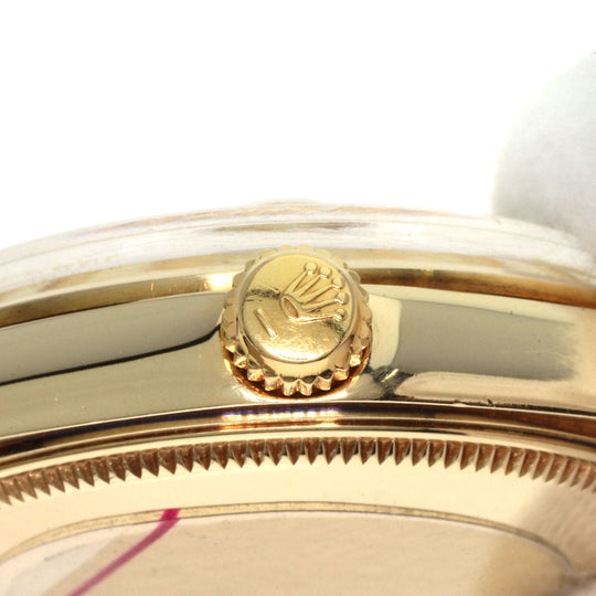 ROLEX Watches Mechanical Automatic 1500 K14YG, leather gold Oyster Perpetual Date 1972 gold dial mens Used Authentic