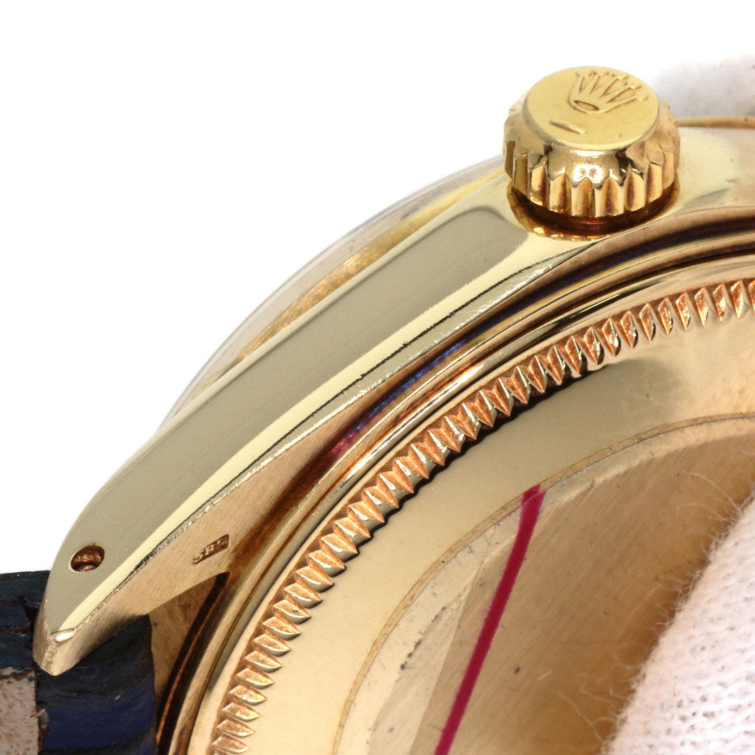 ROLEX Watches Mechanical Automatic 1500 K14YG, leather gold Oyster Perpetual Date 1972 gold dial mens Used Authentic