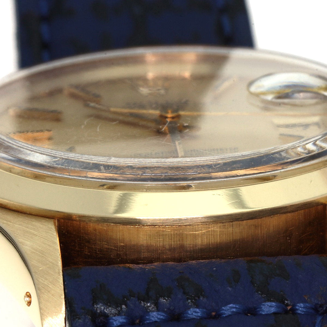 ROLEX Watches Mechanical Automatic 1500 K14YG, leather gold Oyster Perpetual Date 1972 gold dial mens Used Authentic