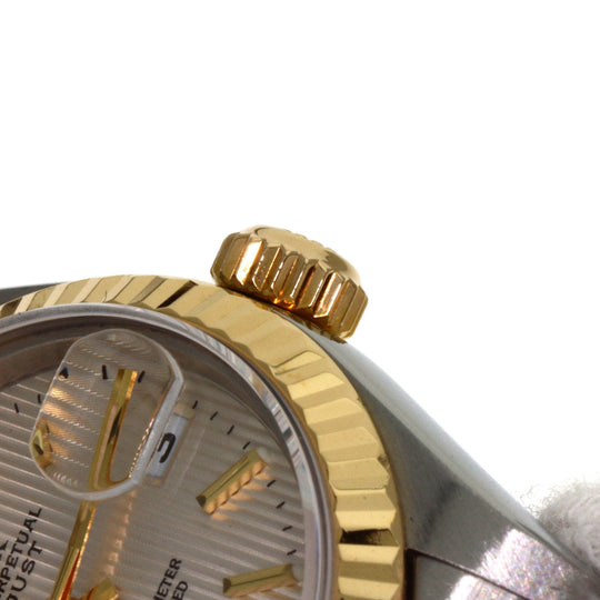 ROLEX Watches Mechanical Automatic 79173 Stainless Steel , SSxK18YG gold Datejust Silver Tapestry Silver tapestry dial Women Used Authentic