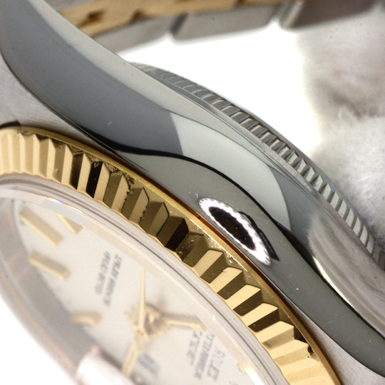 ROLEX Watches Mechanical Automatic 79173 Stainless Steel , SSxK18YG gold Datejust Silver Tapestry Silver tapestry dial Women Used Authentic