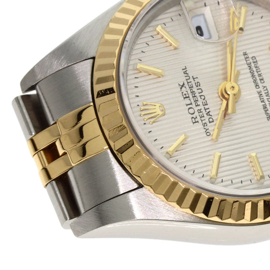 ROLEX Watches Mechanical Automatic 79173 Stainless Steel , SSxK18YG gold Datejust Silver Tapestry Silver tapestry dial Women Used Authentic
