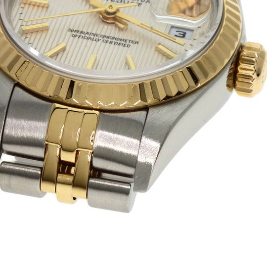 ROLEX Watches Mechanical Automatic 79173 Stainless Steel , SSxK18YG gold Datejust Silver Tapestry Silver tapestry dial Women Used Authentic